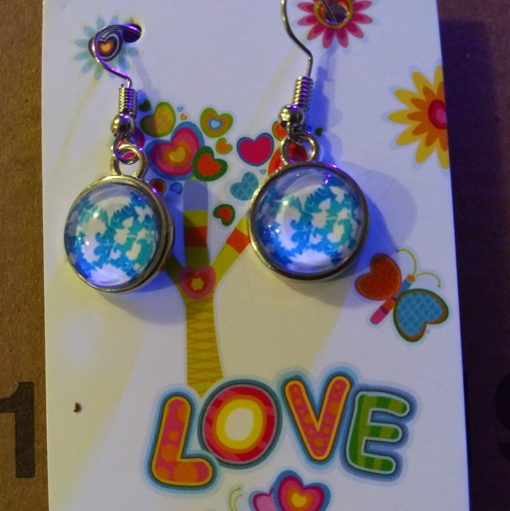 Handmade cabochon earrings